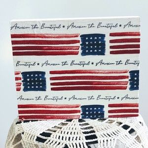 TIERED TRAY DECOR/MINI WOOD SIGN/AMERICA THE BEAUTIFUL SIGN/FLAG DECOR/JULY 4TH